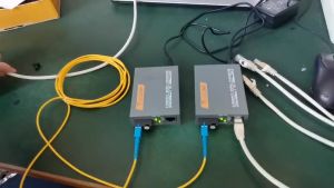 Gigabit Fiber Optical Media Converter HTB-GS-03 A&B 1000Mbps Single Mode Single Fiber SC Port