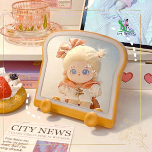 Gương để bàn có đèn gương để bàn trang điểm gương để bàn cute kiêm giá đỡ điện thoại decor - Life Style 4U