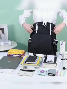 กระเป๋าเป้ Chubby Shark Little Shark สำหรับนักเรียนชั้นประถมและมัธยมต้น กระเป๋าสะพายไหล่ขนาดใหญ่สำหรับเด็กชายและเด็กหญิง ใช้งานได้หลากหลาย น้ำหนักเบา ป้องกันกระดูกสันหลัง