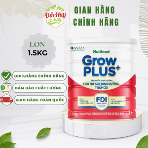 Sữa bột Nuti Growplus Suy Dinh Dưỡng 1+/2+ 1.5kg