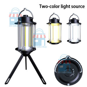 1000W Camping Light USB Rechargeable Outdoor Lantern Portable Collapsible Emergency Light for Hiking With Bracket
