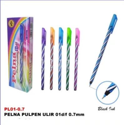 1 BOX 12 pcs Pulpen Twister / Spiral Pelna / ESCO X5 -12 pc Murah harga Grosir jaminan tinta 2 tahun