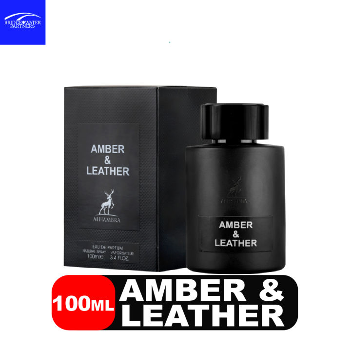 lattafa alhambra amber & leather for man