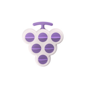 QSHL0786 Cetakan Es Lolly Bentuk Anggur Bahan Silikon Ice Lolly Mold untuk Cemilan Beku