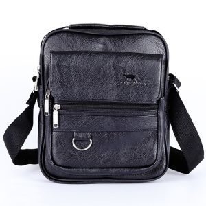 กระเป๋าสะพายข้างผู้ชาย ไซส์ใหญ่ พรีเมี่ยม สไตล์วินเทจ หนังสวย สะพายข้าง แฟชั่นจิงโจ้ ช่องใส่ของเยอะ พร้อมส่ง 0155#