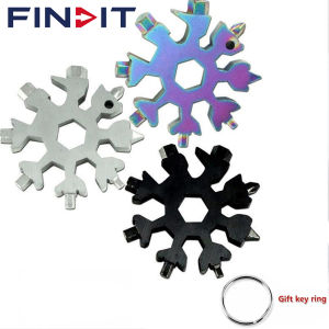 FINDIT MALL 18-in-1 Multifunction Torque Snowflake Wrench Alloy Steel Portable Universal Hexagonal Octagonal Screwdriver Household Tool