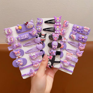 12 Bộ Kawaii Sanrio Dây Buộc Tóc Kẹp Tóc Anime Kẹp Tóc Đồ Trang Trí Cinnamoroll My Melody Kuromi Barrettes Phụ Kiện Hoạt Hình Cô Gái Quà Tặng