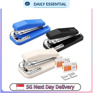 【DAILY ESSENTIAL】 360 Degree Rotating Staplers Staple Removers and Staples