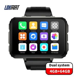 2025 New LOKMAT 4G NET Android Smartwatch 2.4" Screen 1500mAH Battery 4GB+64GB GPS Dual Camera Fitness Tracker Smart Watch