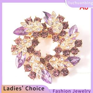 [COD] liuchuanbing Jewellery Women Brooches Scarf Bling Bling Rhinestone Flower Brooch Pins