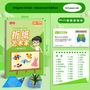 MALOTOYS - 3D Paper Model Origami Isi 30 3D Paper Color Mainan Melipat Edukasi Anak Kids Hand Craft Activity Malo Toys