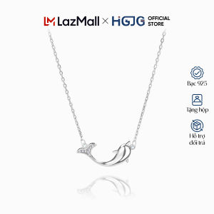 Dây Chuyền Bạc Nữ 925 HGJG Cá Heo Dễ Thương Sáng Bóng Dây Chuyền Bạc Thời Trang Quà Tặng Sinh Nhật