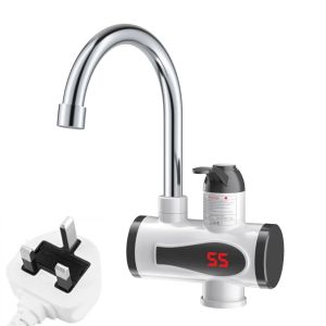 JOYLIFEWQ Làm nóng nhanh trong 3 giây. Vòi nước nóng tức thì 3000W Nước nóng theo yêu cầu Vòi nước nóng không bình chứa Vòi nước nóng lạnh tức thì 360 ° xoay Vòi nước nóng điện Nhà bếp