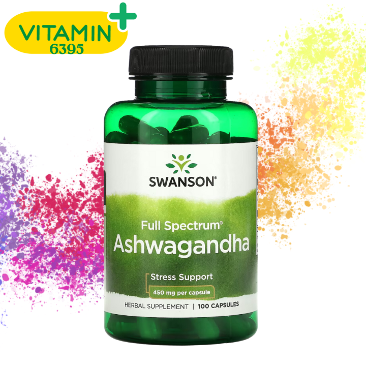 Swanson, Ashwagandha, 450 Mg, 100 Capsules | Lazada.co.th