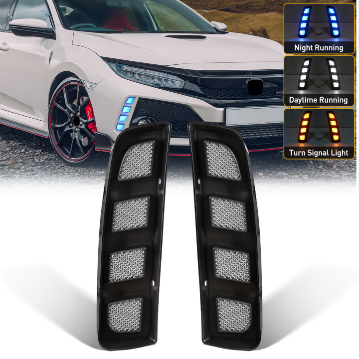 5 stuks auto dorpellijsten bescherming voor Honda Civic 2006-2027, Auto Koolstofvezel Instaplijsten Kick Platen Auto Instaplijsten Protector,F/Short White Line