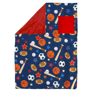 Stephen Joseph All Over Print Blanket Bedding Throw for Kids Toddler Children Boys Girls