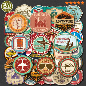 Sticker Vintage Label chống nước dán laptop điện thoại đàn guitar mũ bảo hiểm. MSP: SV15