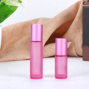 3 pcs Portable Frosted Roller Essential Oil Perfume Glass Bottles 5ml 10ml Mist Container Travel Refillable