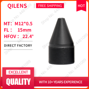QILENS M12 LENS FL 15mm Pinhole for 1/3 CCDMini CCTV HD 2.0 Megapixel for Security Cameras