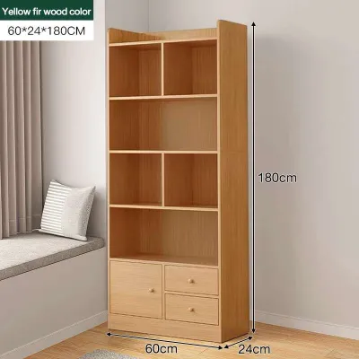 Multipurpose Cabinet Bookcase Solid Wood Display Cabinet Waterproof Dustproof Filing Cabinet Rak Buku Kabinet Furniture