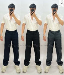 Men’s Slacks Pants Checkered Straightleg with Pockets Formal  Casual Office Business Trousers for Men Slacks na Panglalaki Professional Formal Suit Pants DS-03 (28-40)