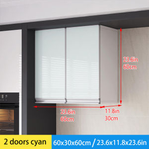 Kitchen hanging cabinet wall cabinet bedroom wall mounted storage kitchen cabinet hanging cabinet waterproof glass door