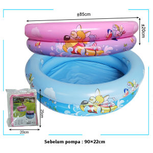 Kolam Bulat 70cm 90cm Motif Ocean Round Pool Kolam Renang Anak Mandi BolaAnak Dan Bayi Untuk Baby Spa/Kolam Renang Anak