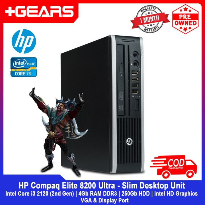 HP Compaq Elite Ultra Slim Desktop Unit Intel Core i3 2nd Gen