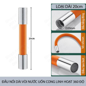 Đầu nối dài vòi nước uốn cong linh hoạt 360 độ đầu kết nối bằng đồng dài 20-30-50cm tùy chọn