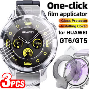 Applicable to Dust Free Screen Protector Glass for Huawei Watch GT6 GT5 41mm 46mm GT6Pro GT5 Pro 46/42mm Tempered Glass with Easy Install Kit h260926