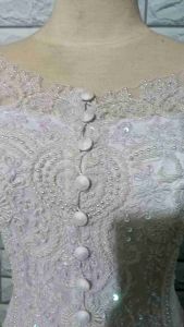 set kebaya pesta set kebaya abg lengan 7/8 kebaya kerah sabrina + longtorso dan rok prisket