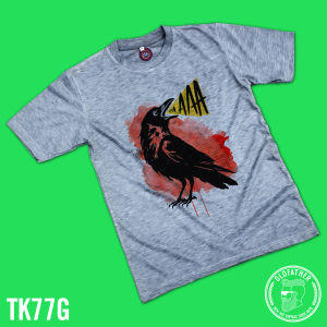 เสื้อยืดคอกลมแขนสั้น ผ้าTK พิมพ์ระบบ Sublimation นุ่ม สวมใส่ สบาย ระบายอากาศไม่ร้อน ( รหัสสินค้า TK 77 )