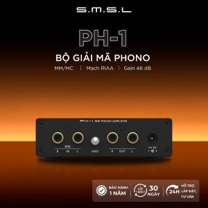 Bộ Giải Mã Phono SMSL PH-1 Amply Khuếch Đại Âm Thanh Phono PreAMP Chống Nhiễu Hỗ Trợ Headphone