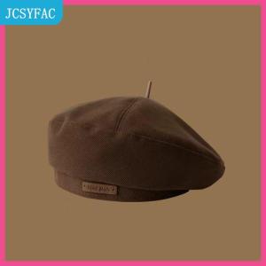 JCSYFAC Cotton Phụ Nữ Mũ Berets Mùa Đông Mũ Cổ Điển Pháp Sọc Trên Mũ Quân Đội Mũ Họa Sĩ Mùa Thu Mùa Đông Đường Phố Hình Bát Giác Mũ Beret