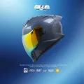 GILLE A5009 Phoenix Mono Color Revo Visor Full Face Dual Visor Motorcycle Helmet. 