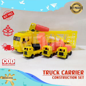 Acekids Mainan Anak Truck Container Kontener Truk Angkut Alat Konstruksi