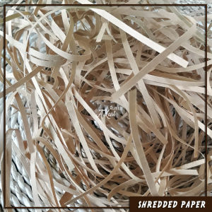 Vintage Kertas Cacah/Shredded Paper Coklat untuk Isi Hampers gift box pelengkap packing