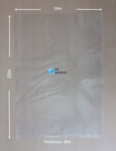 PE Plastic Bags 16x22x003 | Ideal for 10 kilo | Frozen Plastic Bag | 100 pcs per pack