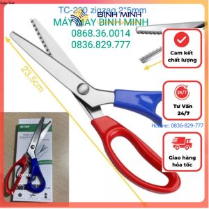Kéo răng cưa cắt may vải công nghiệp TC-230 được sử dụng trong ngành may mặc (giá 1 cái)