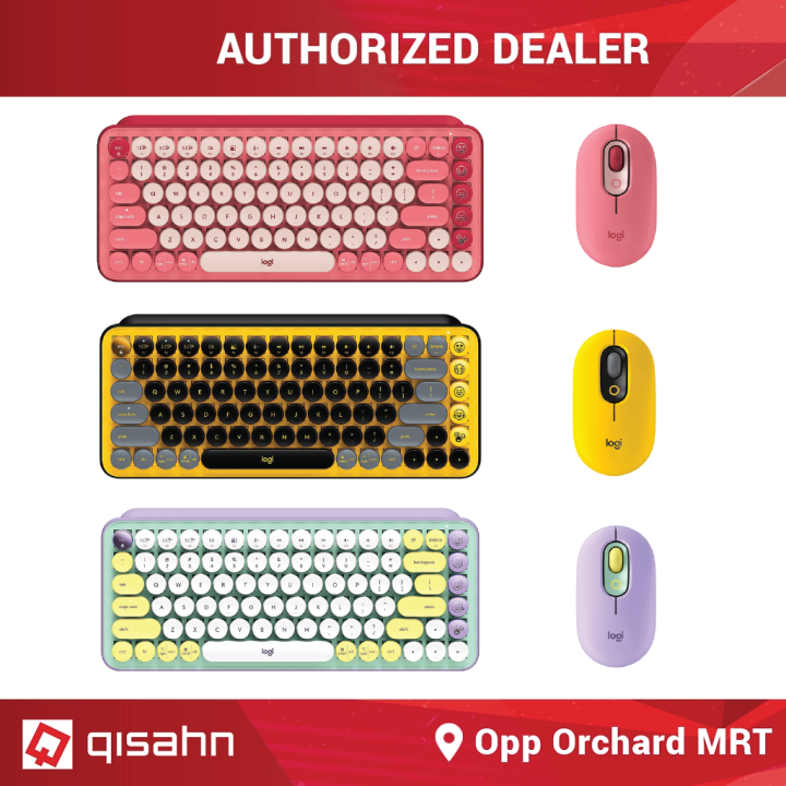 Logitech Pop Keys Wireless Mechanical Keyboard and Pop Mouse With Emoji ...