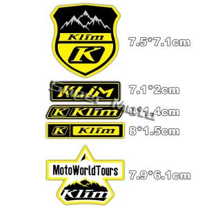 Motorcycle Sponsor KLIM Logo Helmet Reflective Sticker  Refit Visor Kit Windshield Glass Lens Decals Fender Moto Body Side Box Watertight Accessories Decorative For KTM BMW YAMAHA HONDA Suzuki Adventure