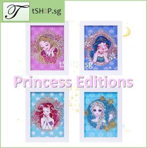 [SG Stocks] 5D DIY Diamond Painting Princess Edition Cute Diamonds Stickers Paint Best Children Birthday Gift Children Day Gift Christmas gift Kids Art and Craft