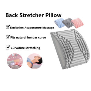 Cammuo Back Stretcher Pillow Neck Lumbar Support Massager for Neck Waist Back Massage Pillow for Cervical Pain Relief Spine Alignment