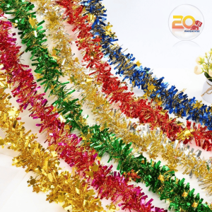 20warehouse สายรุ้งปีใหม่ สายรุ้งประดับ (คละสี) ความยาว 2.8/4.8 ม. อุปกรณ์ตกแต่งต้นคริสต์มาส ตกแต่งปีใหม่ สายรุ้งตกแต่งต้นคริสต์มาส