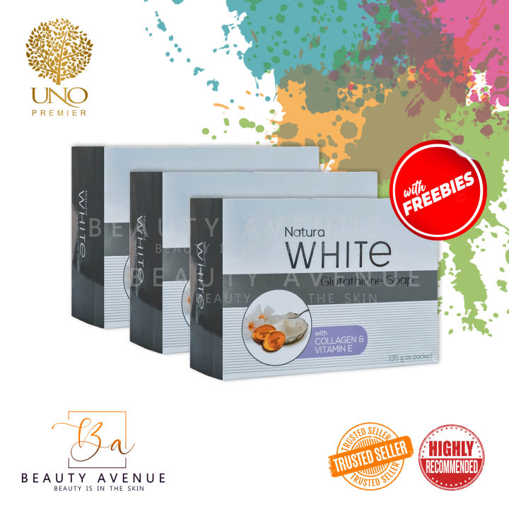 UNO NaturaWhite 4in1 Glutathione Soap Gluta 3pcs | Lazada PH