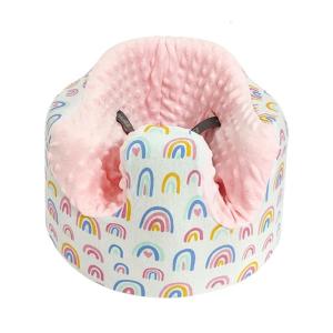 Comfortable Baby Floor Seats Cover in Rainbow Designing 0-2 Year Boys and Girls Chair Sleeve for Bumbo Baby Safety Seats
