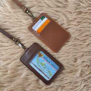 Id Card Kulit Name Tag Kulit Card Holder Termurah