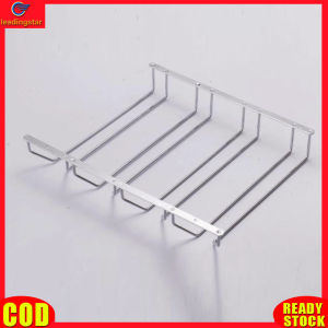 LeadingStar RC Authentic 1 Pcs 1-5 Rows Stainless Steel Wall Mount Stemware Wine Glass Hanging Rack Holder Shelf