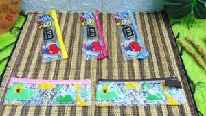 TP-TRANS TEMPAT PENSIL KARAKTER KARTUN DOSGRIP ANAK DOMPET POUCH RITSLETING RIT TRANSPARAN SERBAGUNA