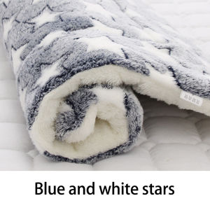 【HATELI】Pet Blanket Dog Bed Cat Mat Soft Coral Fleece Winter Thicken Warm Sleeping Beds for Small Medium Dogs Cats